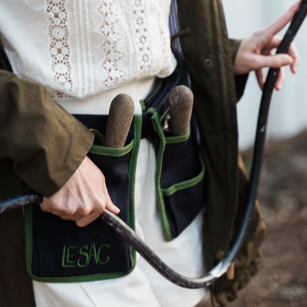 Le Sac - Navy w/ Green