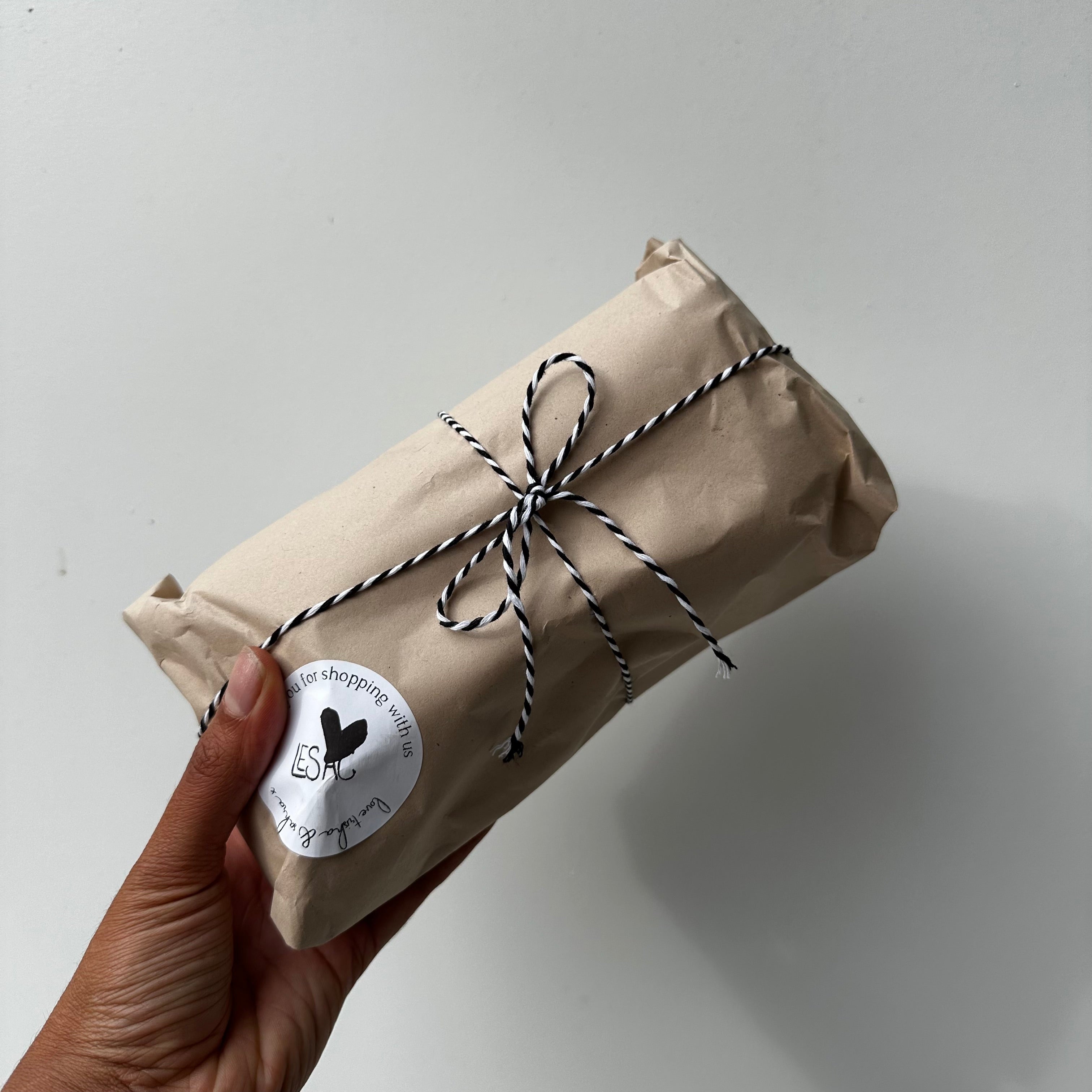 Le Sac Gift Wrapping with Brown Paper