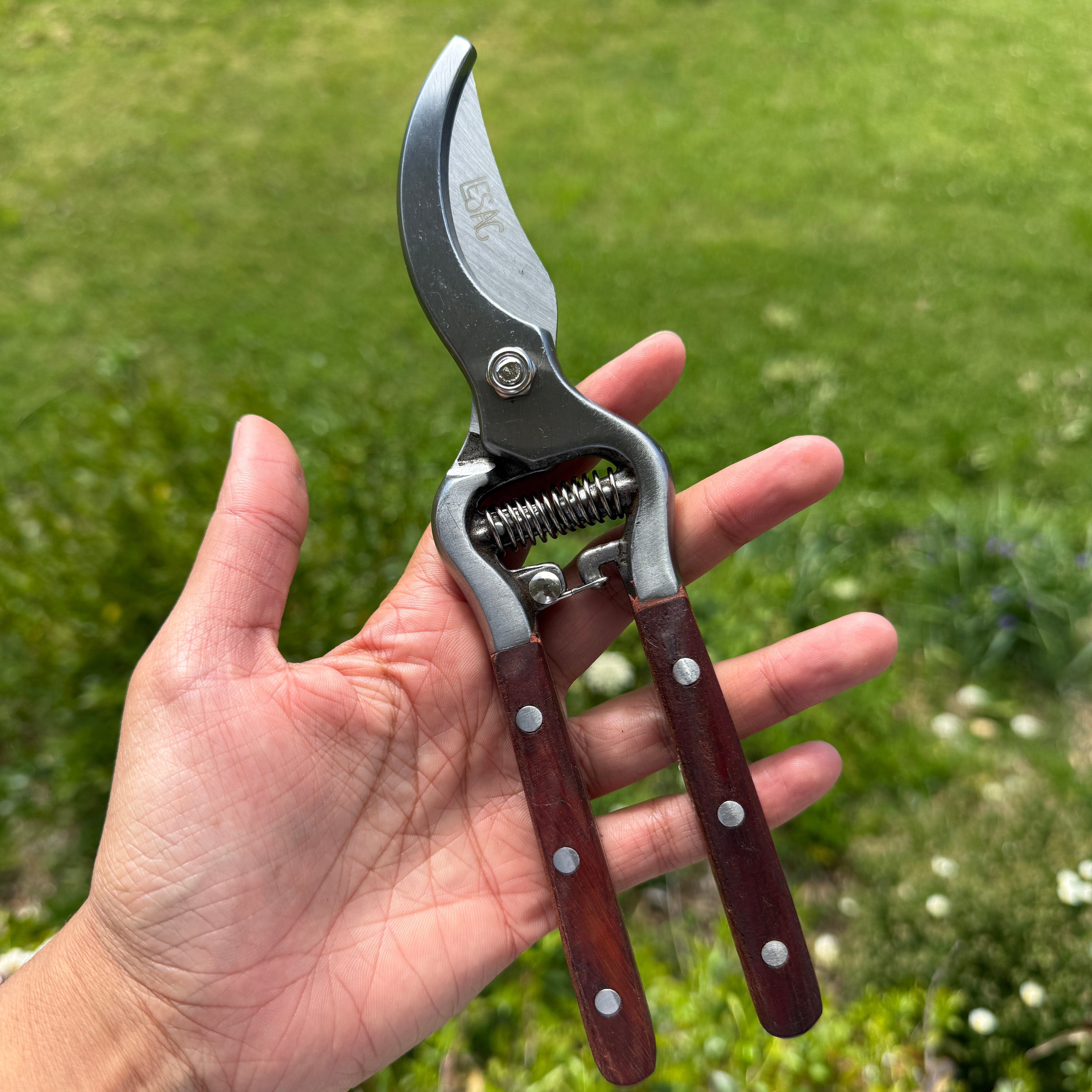Wooden + Steel Secateurs