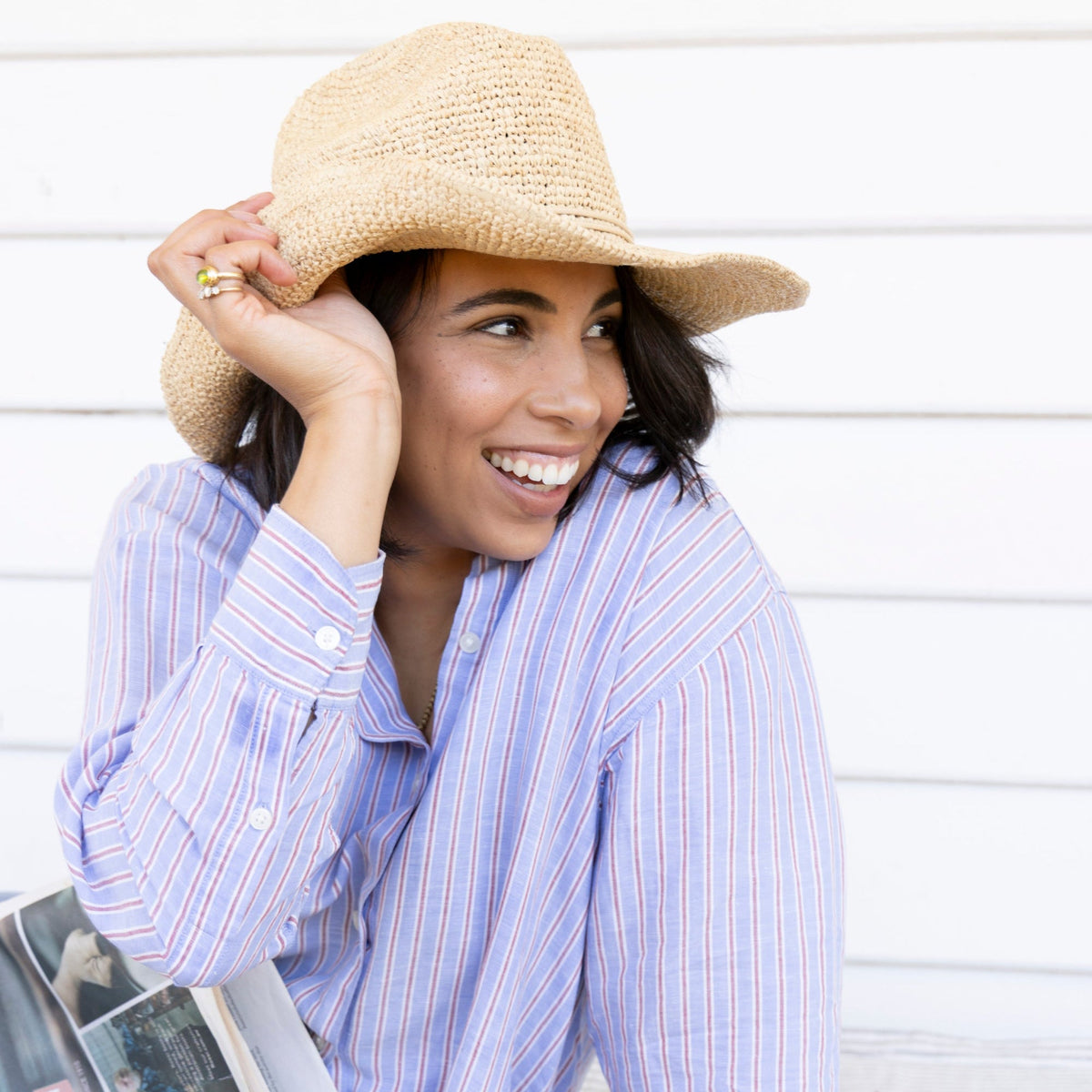 NEW! La Plage Raffia Sun Hat